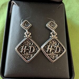Harley-Davidson Silver Earrings